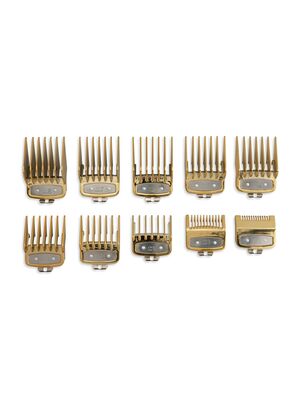 Набор насадок на машинку Ingrid Q-37 10 шт Золотой Фото 1