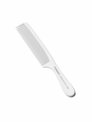 Расческа карбоновая Toni&Guy 0525White с ручкой Фото 1