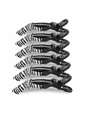 Зажимы крокодилы Toni&Gay 10 шт.Зебра Фото 1